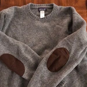 Patagonia XL Lambswool Sweater w/ elbow patch